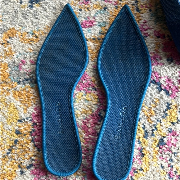 Rothy's Blue Pointed Flats size 8 - Picture 9 of 9